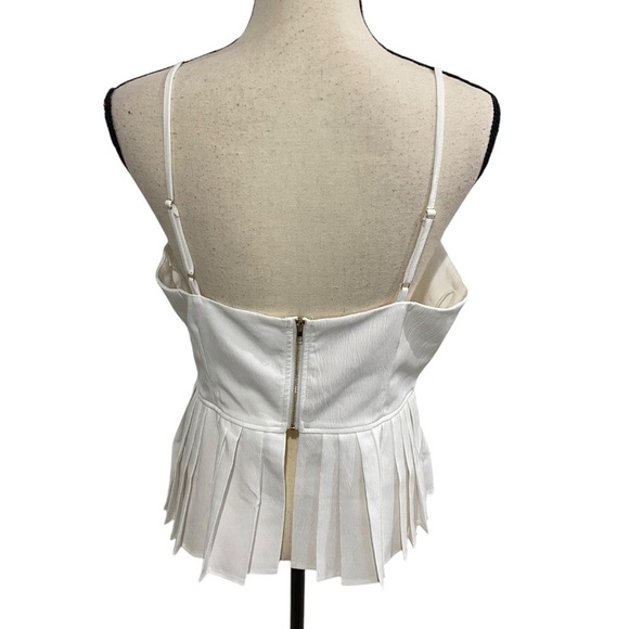 Glam White Cami Tank Chic Size Large NWT - Picture 2 of 10